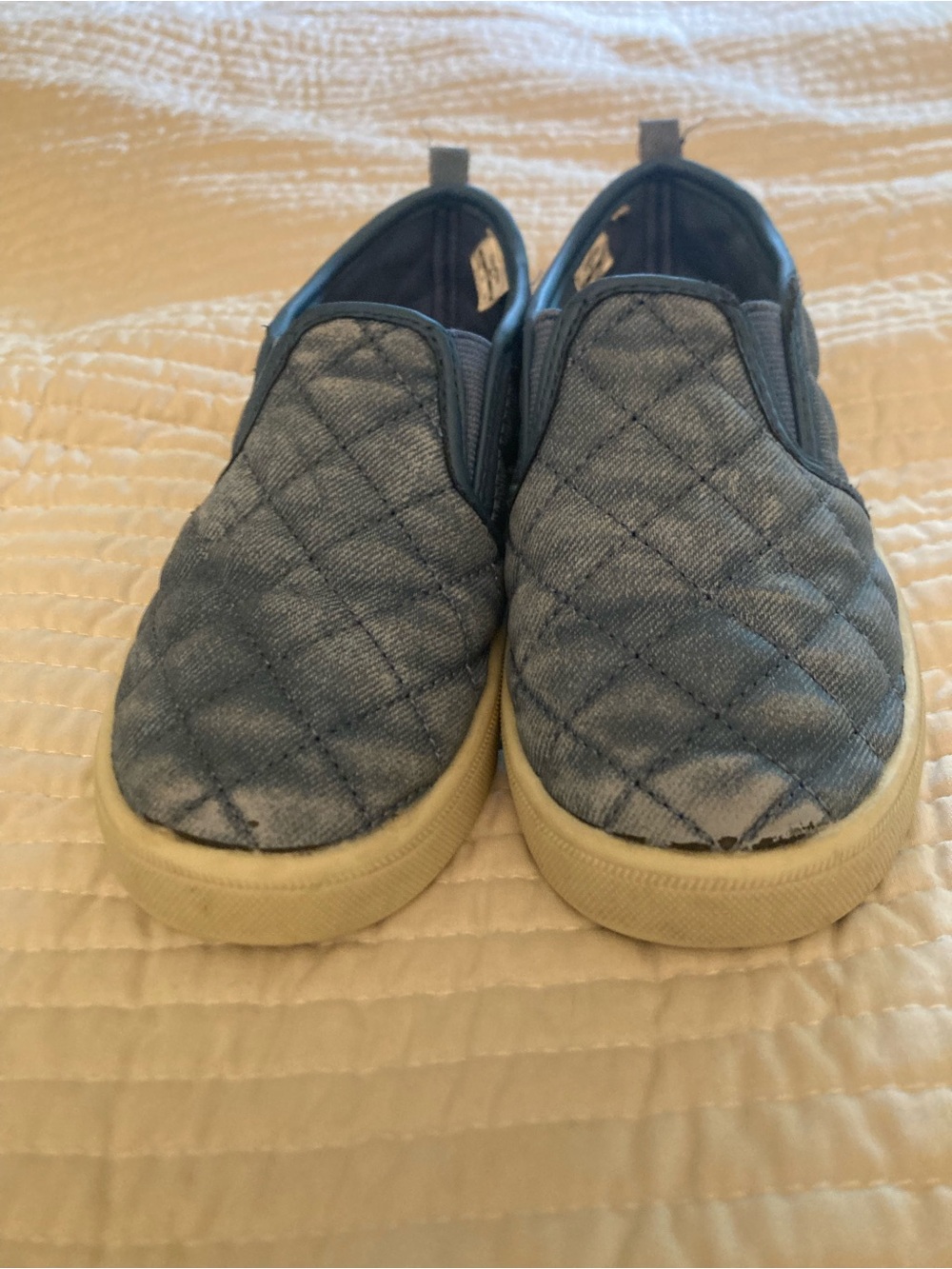OshKosh B'gosh Quilted Denim Slip-On Kids Shoes Blue